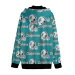 Miami Dolphins Zubaz All-Over Print Men's Varsity Jacket - Image 2