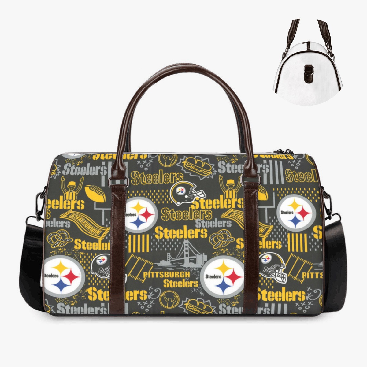 Pittsburgh Steelers Zubaz Duffle Bag - Image 3