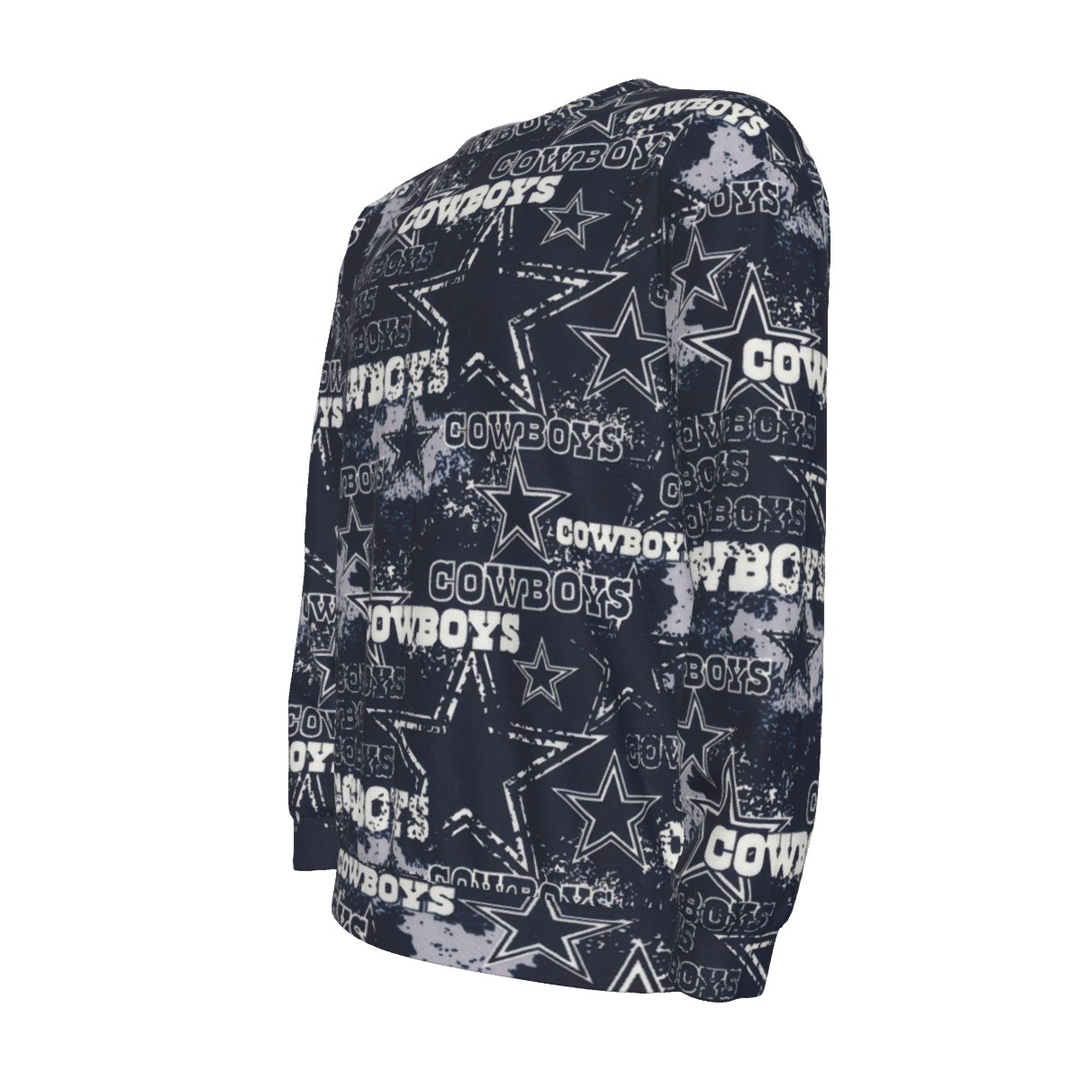 Dallas Cowboys Zubaz All-Over Print Men's long Sleeve T-Shirt With Dropped Shoulders | Interlock