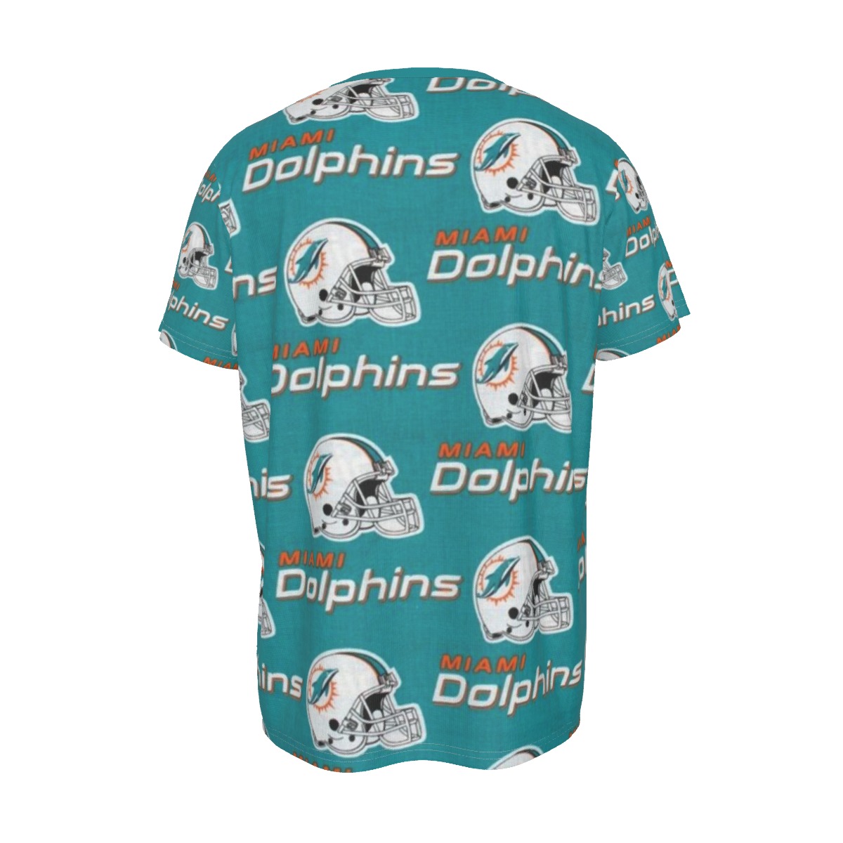 Miami Dolphins Zubaz All-Over Print Men's Round Neck Short Sleeve T-Shirt