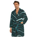 Philadelphia Eagles Zubaz All-Over Print Men's Borg Fleece Robe