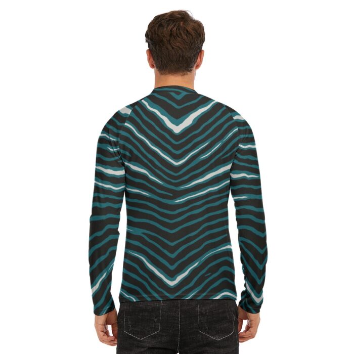 Philadelphia Eagles Zubaz All-Over Print Men's Long Sleeve Tight surf clothing - Image 3