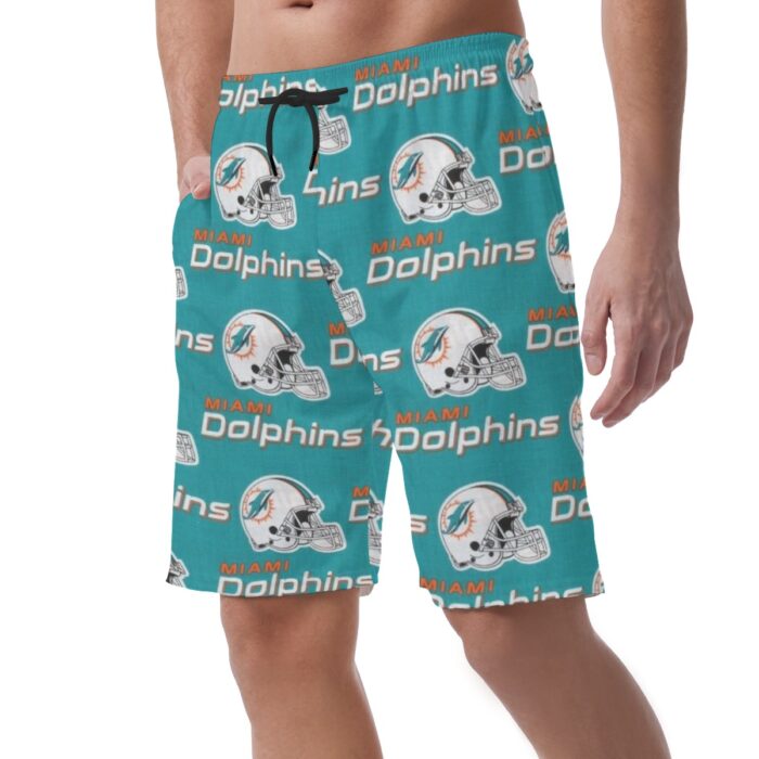 Miami Dolphins Zubaz All-Over Print Men's Casual Shorts - Image 2