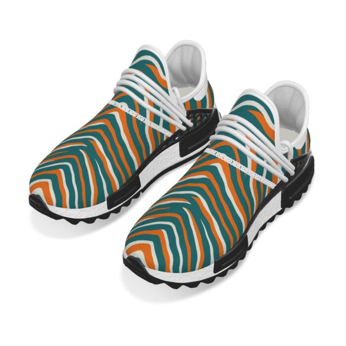 Miami Dolphins Zubaz All-Over Print Men's Mesh Sneakers - Image 2