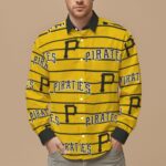 Pittsburgh Pirates Men's Slim Fit Long Sleeve Shirt