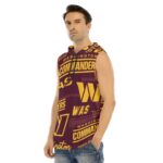 Washington Commanders Men's Tank Hooded Vest - Image 3