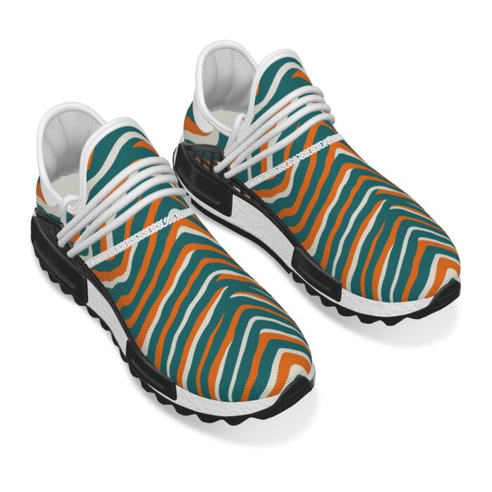 Miami Dolphins Zubaz All-Over Print Men's Mesh Sneakers - Image 4