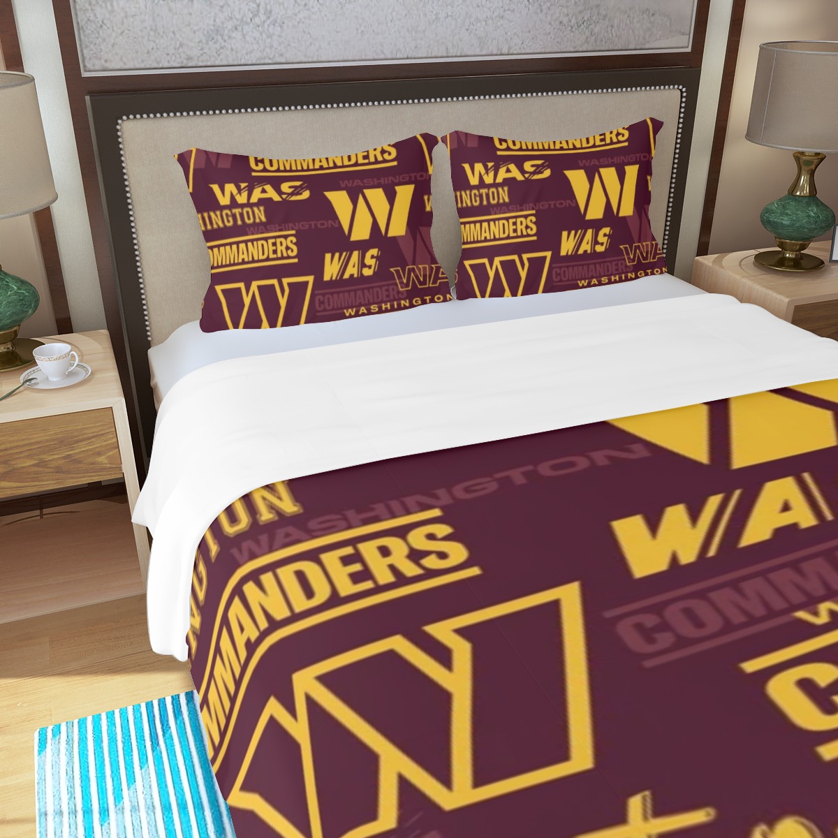 Washington Commanders Three Piece Duvet Bedding Set - Image 4