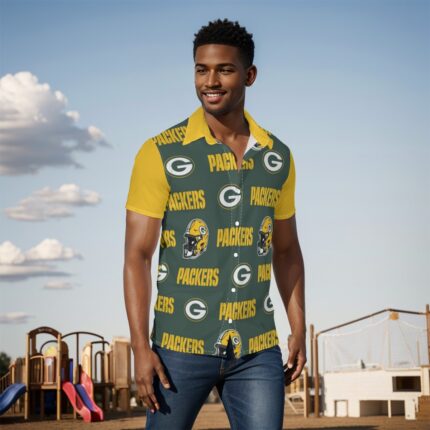 Green Bay Packers All-Over Print Men's Shirt