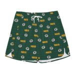 Green Bay Packers All-Over Print Men's Side Split Running Sport Shorts - Image 2