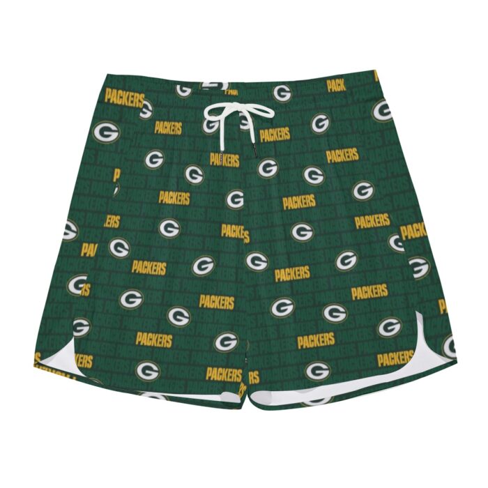 Green Bay Packers All-Over Print Men's Side Split Running Sport Shorts - Image 2