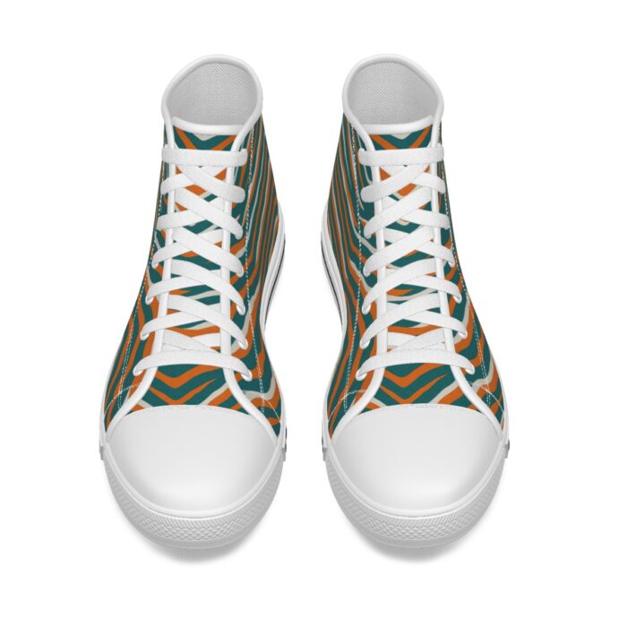 Miami Dolphins Zubaz Kid's Canvas Shoes - Image 3