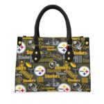 Pittsburgh Steelers Zubaz Women's Tote Bag With Black Handle - Image 3