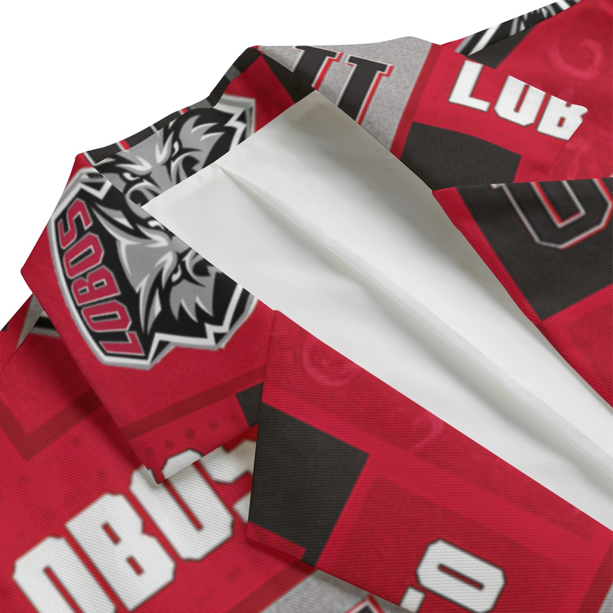 New Mexico Lobos game day suit Flat Lapel Collar Blazer - Image 3
