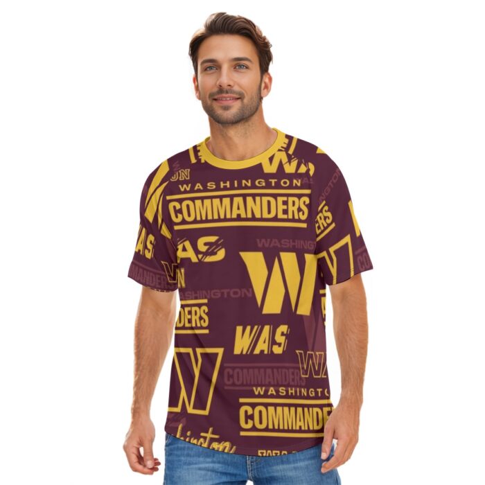 Washington Commanders  Men's O-neck Short Sleeve T-shirt - Image 4