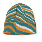 Miami Dolphins Zubaz All-Over Print Knitted Hat - Image 3