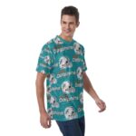 Miami Dolphins Zubaz All-Over Print Men's T-Shirt | Velvet - Image 3