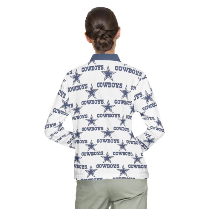 Dallas Cowboys Zubaz All-Over Print Ladies' Lapel Long Sleeves - Image 1