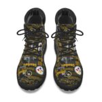 Pittsburgh Steelers Zubaz All-Over Print Men's Short Boots - Image 5