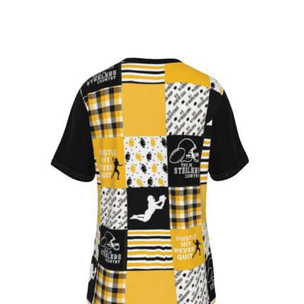 Pittsburgh Steelers Eco-friendly All-over Print Unisex V-neck T-Shirt