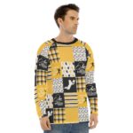 Pittsburgh Steelers All-Over Print Men's Long Sleeve T-shirt With Raglan Sleeve