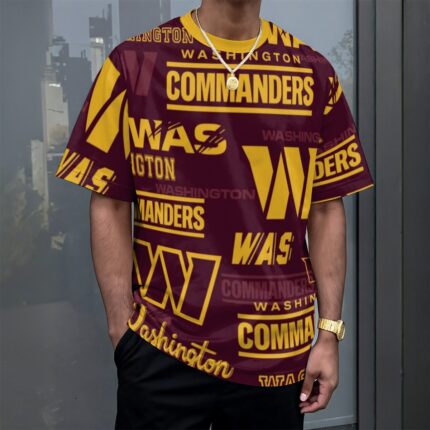 Washington Commanders Unisex Drop-shoulder T-shirt|180GSM