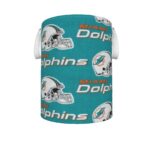 Miami Dolphins Zubaz All-Over Print Foldable Laundry Basket - Image 3