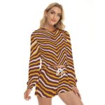 Washington Commanders Zubaz Women's Short Sweatshirt And Pants Suit - Image 3