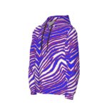 Buffalo Bills Zubaz All-Over Print Men's Half  Button Hoodie - Image 7