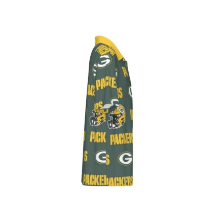 Green Bay Packers All-Over Print Teenage Polo Collar Jersey |210GSM