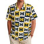 University of Michigan - Wolverines Men's Hawaiian Shirt|150GSM