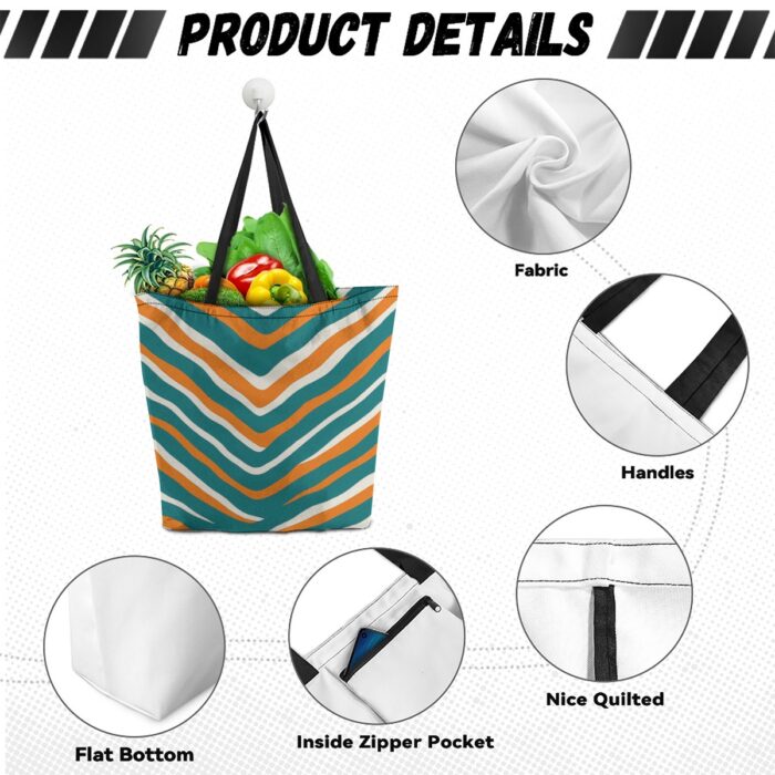 Miami Dolphins Zubaz Canvas shopping bag - Image 2