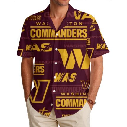 Washington Commanders Men's Hawaiian Shirt|150GSM