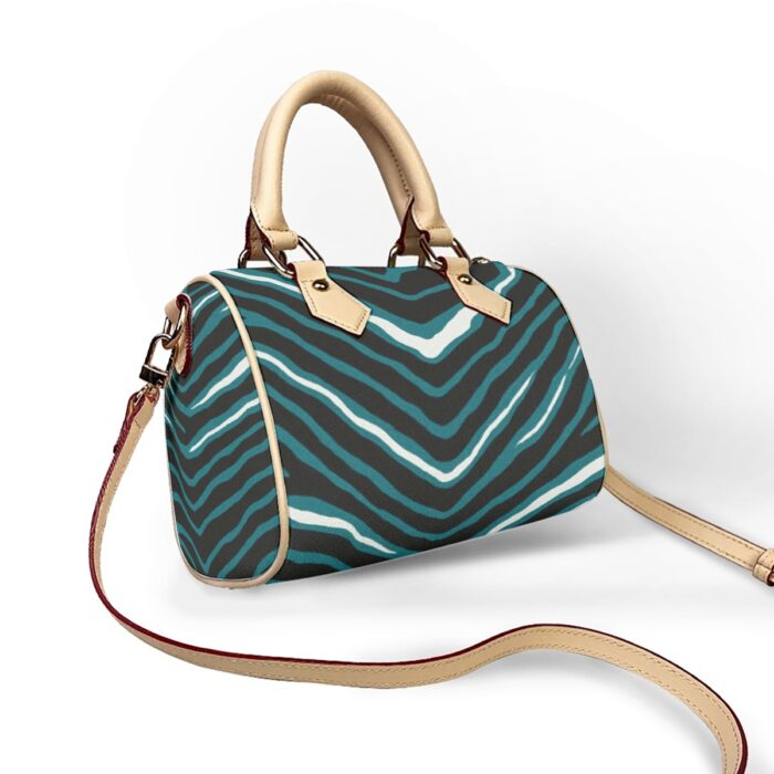 Philadelphia Eagles Zubaz Classic Barrel-Shaped PU Leather Handbag - Image 5