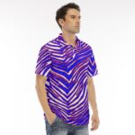 Buffalo Bills Zubaz All-Over Print Men's Polo Shirt | Velvet - Image 2