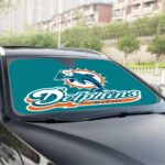 Miami Dolphins Zubaz Windshield Sunshade | 137cm(53.9”) - Image 2
