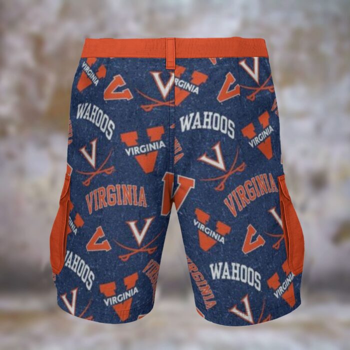 Virginia - Cavaliers navy orange Cargo Shorts - Image 3