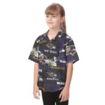 Baltimore Ravens Kid's Hawaiian Vacation Shirt - Image 3