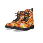 Green Bay Packers All-Over Print Women's Martin Short Boots With Black Bottom