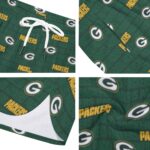 Green Bay Packers All-Over Print Men's Side Split Running Sport Shorts - Image 4