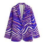 Buffalo Bills Zubaz All-Over Print Women's Leisure Blazer | 245GSM Cotton - Image 4
