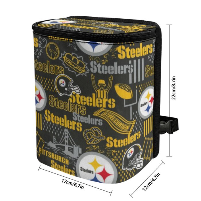 Pittsburgh Steelers Zubaz Car Hanging Trash Bin - Image 4