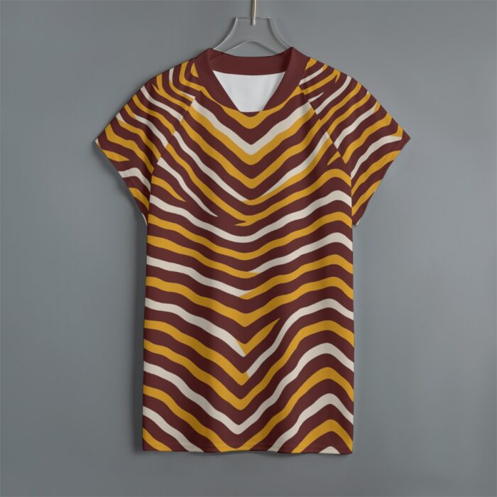 Washington Commanders zubaz Men's Jersey With Short Raglan Sleeve - Image 1