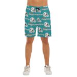 Miami Dolphins Zubaz All-Over Print Men's Beach Shorts With Elastic Waist - Image 5