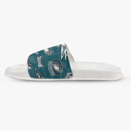 Philadelphia Eagles Zubaz Men's Velcro Slippers