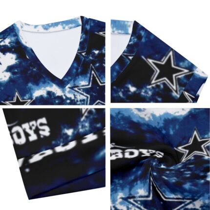 Dallas Cowboys Zubaz All-Over Print Men's Imitation Knitted V-neck Vest
