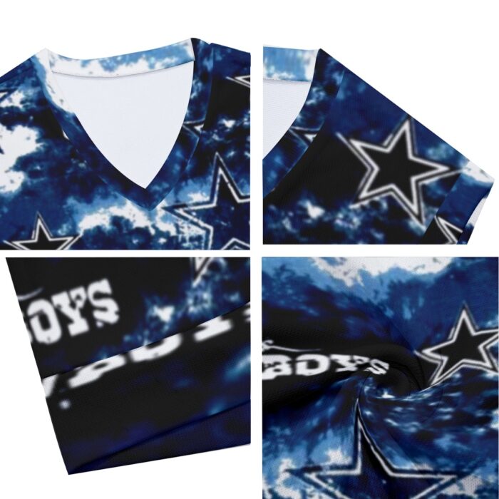 Dallas Cowboys Zubaz All-Over Print Men's Imitation Knitted V-neck Vest - Image 1