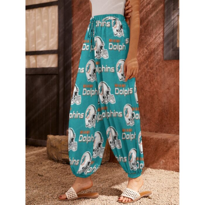 Miami Dolphins Zubaz All-Over Print Women's Carrot Pants - Image 2