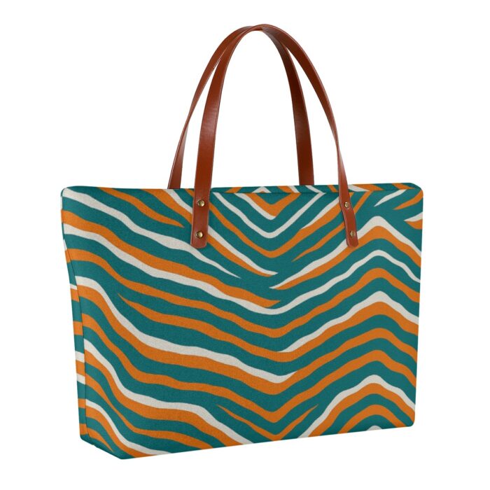 Miami Dolphins Zubaz Women's Tote Bag | Diving Cloth - Image 1