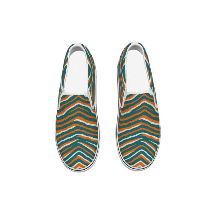 Miami Dolphins Zubaz Kid's Slip On Sneakers - Image 5